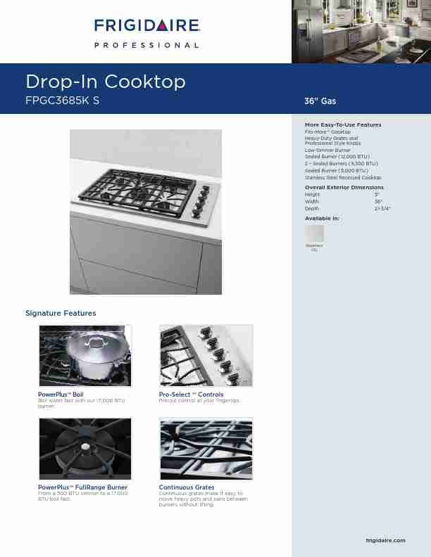 Frigidaire Cooktop FPGC3685K-page_pdf